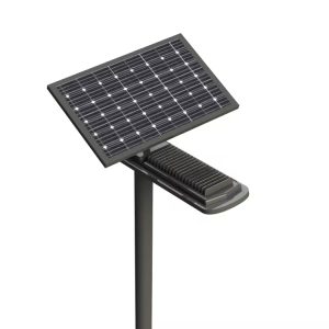 Powered Street Lamp Outdoor Led Wall Lights Post Light with Motion Sensor Deck Solar Lamp